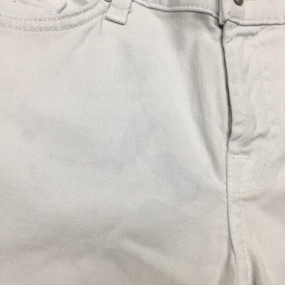 7 FOR ALL MANKIND Very Light Blue The Slim Cigarette 5 Pocket Logo Buttons Jeans - Picture 16 of 16